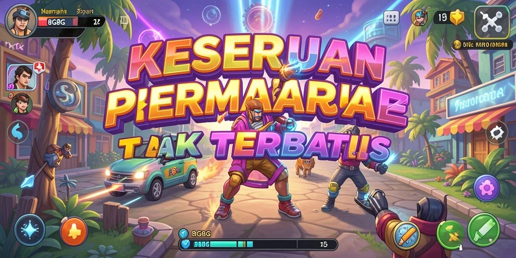 Tampilan gameplay seru dan penuh tantangan di 8G8G.