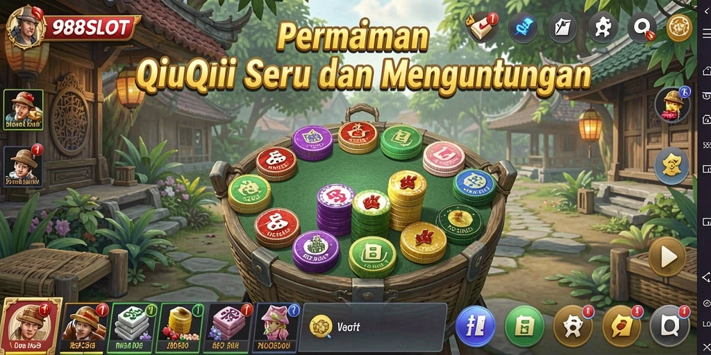 Tampilan gameplay QiuQiu yang menarik dan menegangkan.