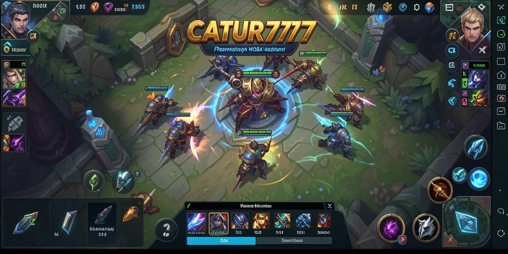 Momen seru dari gameplay MOBA di CATUR777 yang penuh strategi.