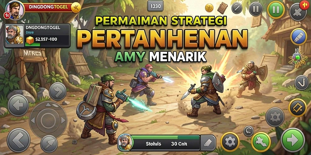 Tampilan seru gameplay DINGDONGTOGEL dengan strategi pertahanan yang mendebarkan.