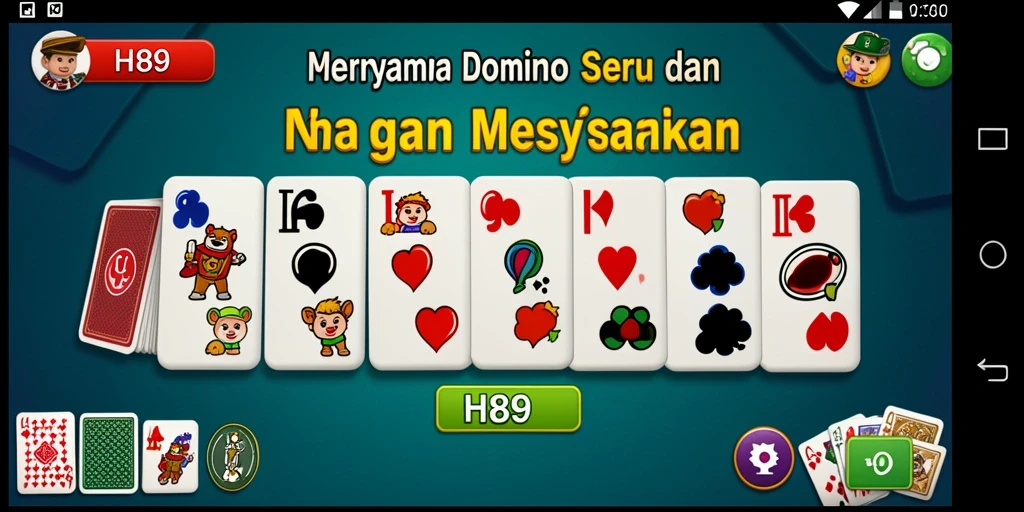 Tampilan gameplay H89 dengan momen seru permainan Domino.