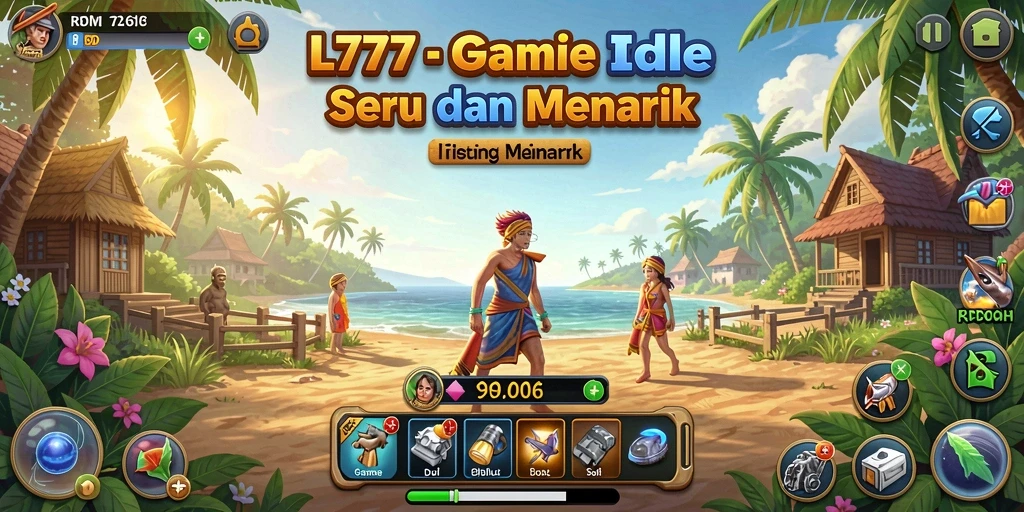 Tampilan gameplay L777 dengan fitur Idle menarik dan interaktif.