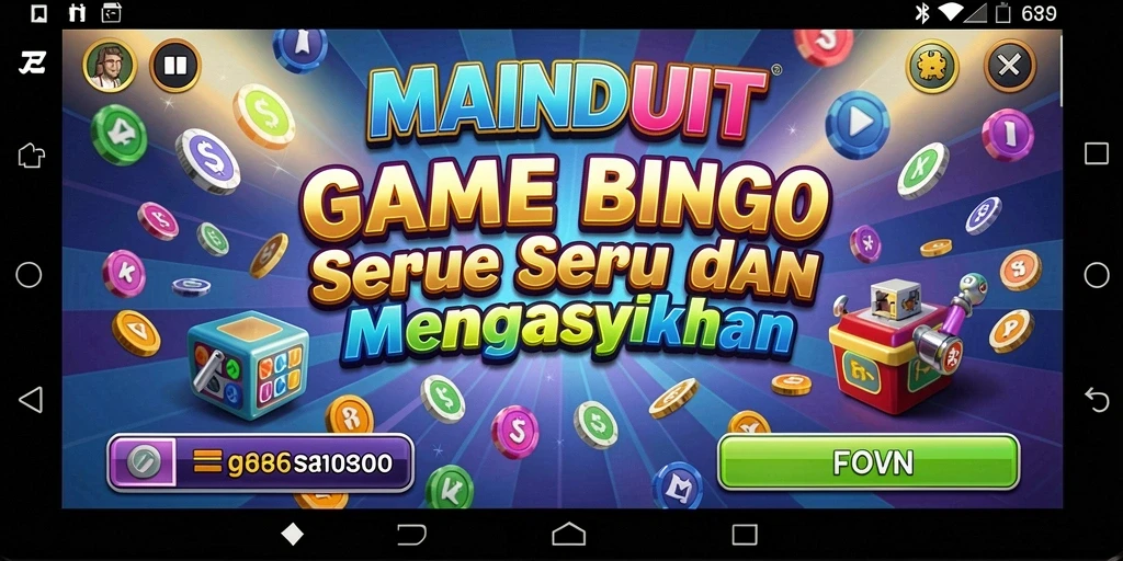 Tampilan gameplay Bingo yang menarik dan interaktif di MAINDUIT.