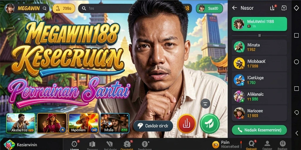 Tampilan gameplay <strong>MEGAWIN188</strong> yang menarik dengan berbagai level menantang.