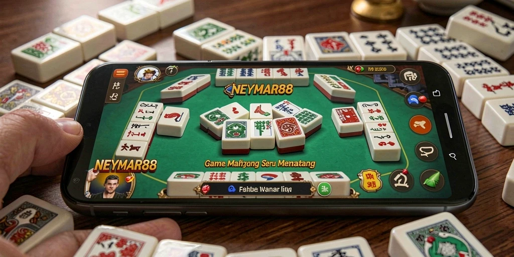 Tampilan gameplay seru dalam NEYMAR88 yang menyuguhkan Mahjong.