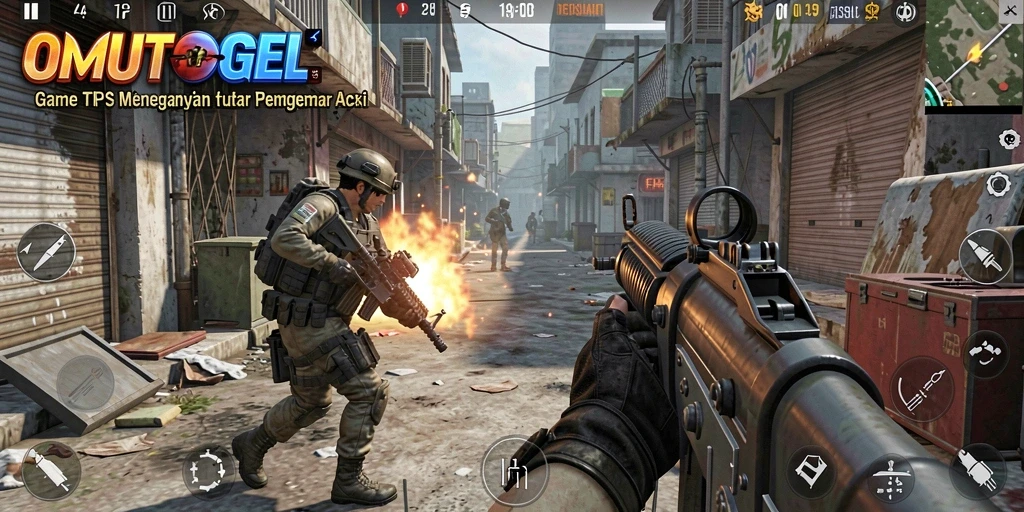 Tampilan aksi menegangkan dalam gameplay OMUTOGEL yang memikat.
