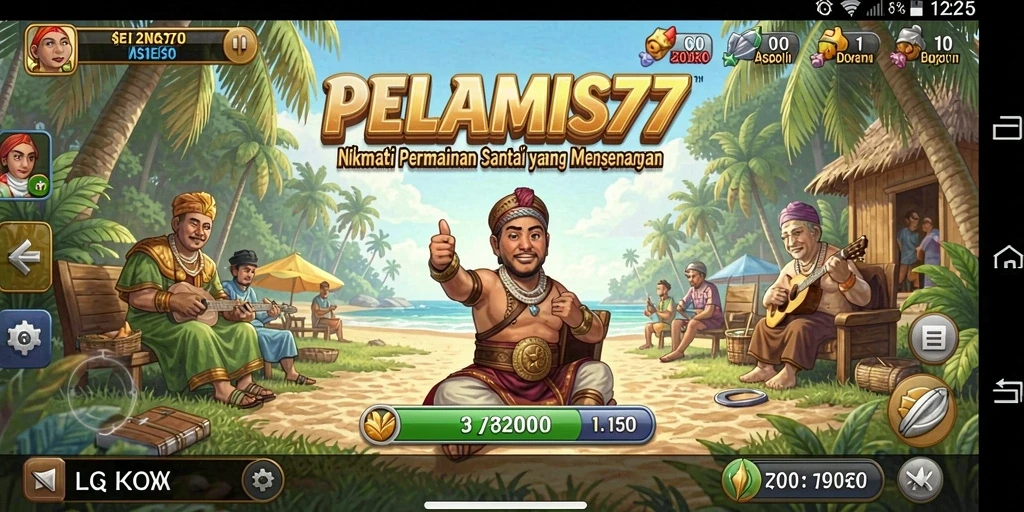 Screenshot utama PELAMIS77 menampilkan gameplay yang seru dan menyenangkan.