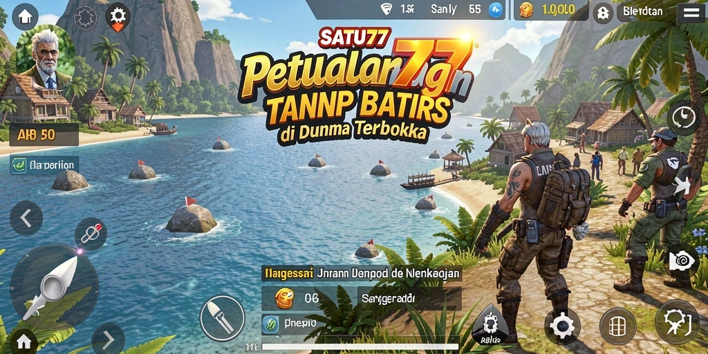 Tangkapan layar SATU77 menunjukkan gameplay Open World yang menakjubkan.